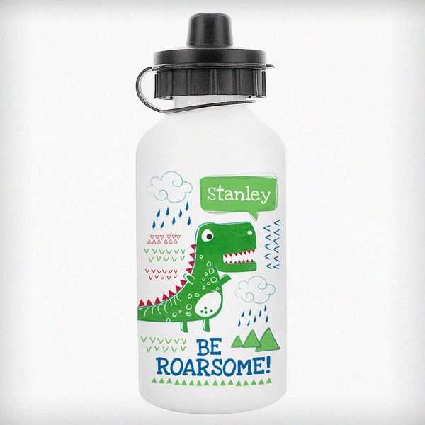 (image for) Personalised 'Be Roarsome' Dinosaur Drinks Bottle - Click Image to Close