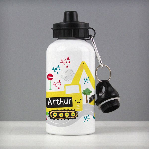 Modal Additional Images for Personalised Digger Drinks Bottle