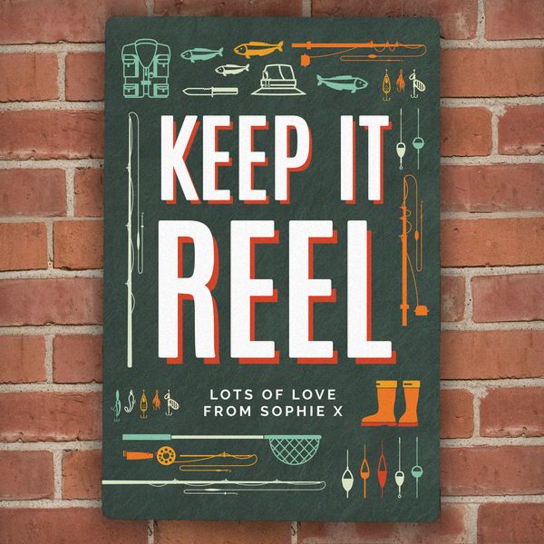 (image for) Personalised Keep It Reel Metal Sign - Click Image to Close