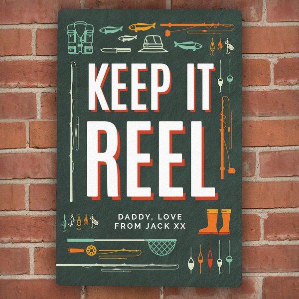 (image for) Personalised Keep It Reel Metal Sign - Click Image to Close