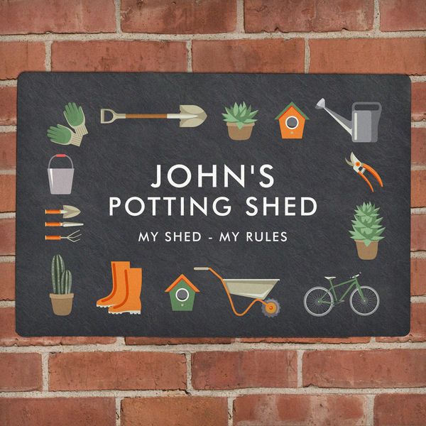 Modal Additional Images for Personalised Gardening Metal Sign