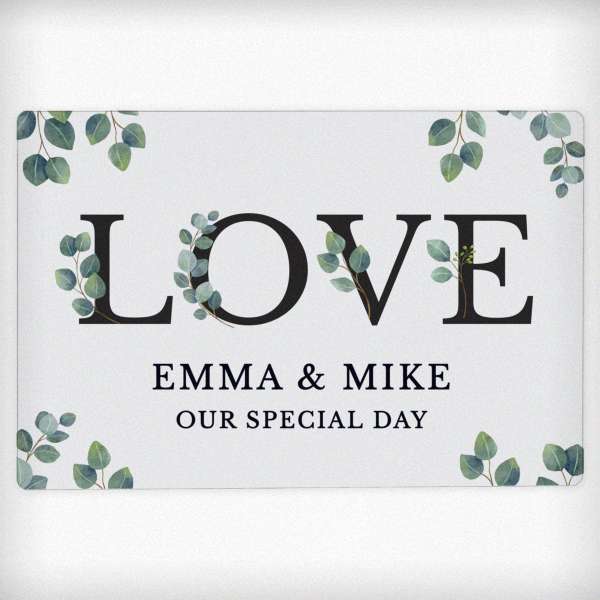 (image for) Personalised Botanical Metal Sign - Click Image to Close