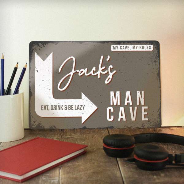 Modal Additional Images for Personalised Man Cave Metal Sign