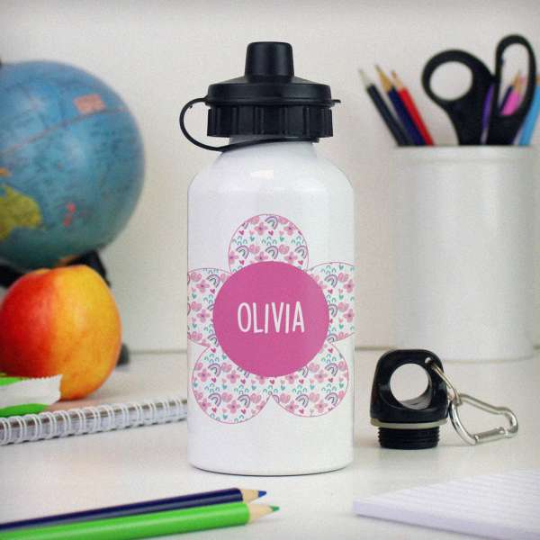 (image for) Personalised Flower Drinks Bottle - Click Image to Close