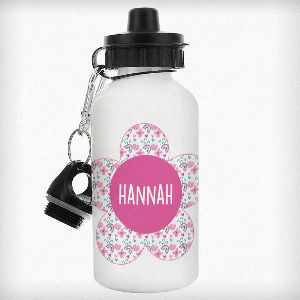 (image for) Personalised Flower Drinks Bottle - Click Image to Close