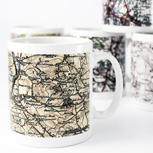 Modal Additional Images for Personalised 1896 - 1904 Revised New Map Mug
