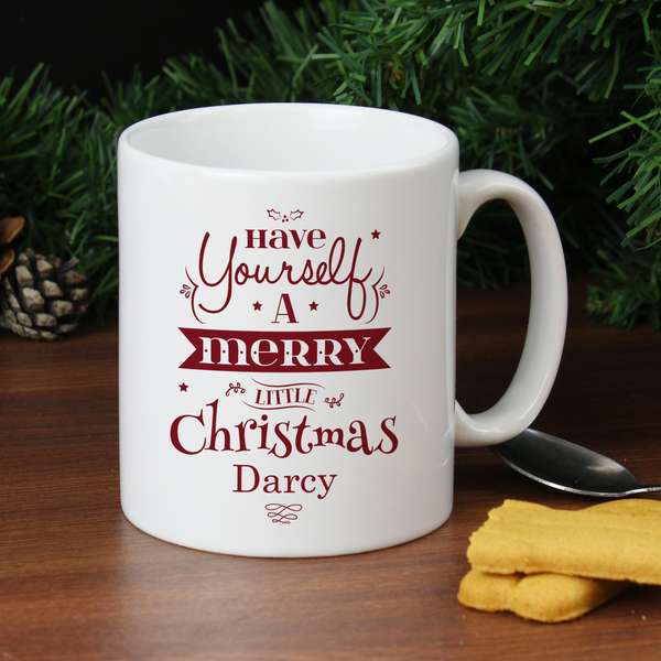 Modal Additional Images for Personalised Have Yourself A Merry Little Christmas Mug
