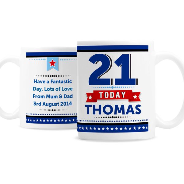 Modal Additional Images for Personalised Birthday Star Mug
