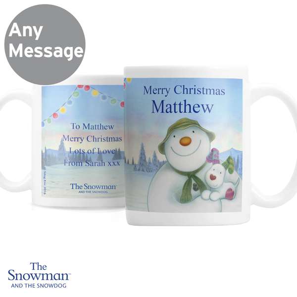 (image for) Personalised The Snowman and the Snowdog Mug - Click Image to Close