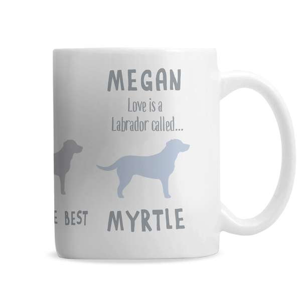 Modal Additional Images for Personalised Labrador Dog Breed Mug