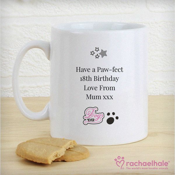 (image for) Personalised Rachael Hale Doodle Pug Mug - Click Image to Close