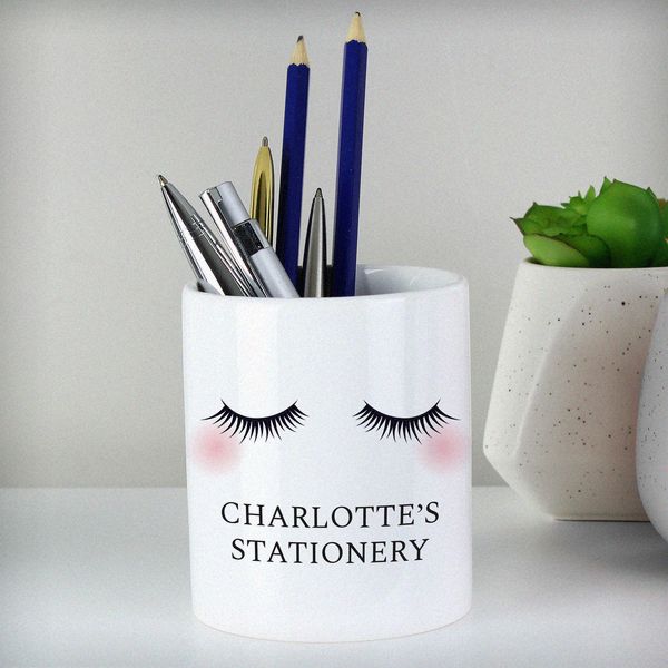 Modal Additional Images for Personalised Eyelashes Ceramic Storage Pot