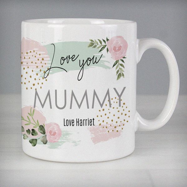 (image for) Personalised Abstract Rose Mug - Click Image to Close