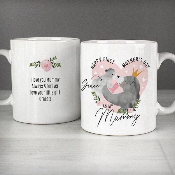 (image for) Personalised 1st Mother's Day Mama Bear Mug - Click Image to Close