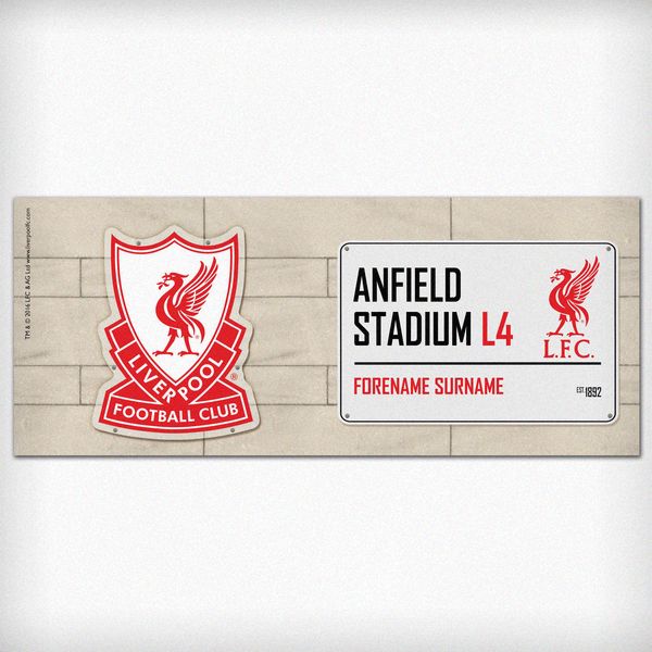 (image for) Liverpool FC Street Sign Mug - Click Image to Close