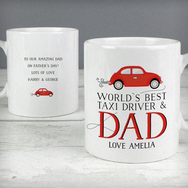 (image for) Personalised Worlds Best Taxi Driver Dad Mug - Click Image to Close