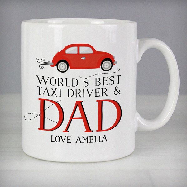 Modal Additional Images for Personalised Worlds Best Taxi Driver Dad Mug