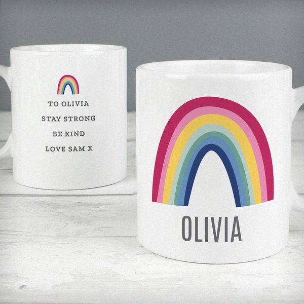 Modal Additional Images for Personalised Rainbow Mug