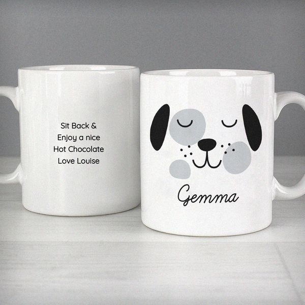 Modal Additional Images for Personalised Cute Dog Face Mug