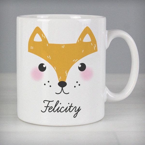 (image for) Personalised Cute Fox Face Mug - Click Image to Close