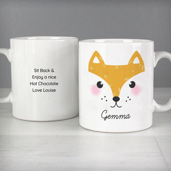 Modal Additional Images for Personalised Cute Fox Face Mug