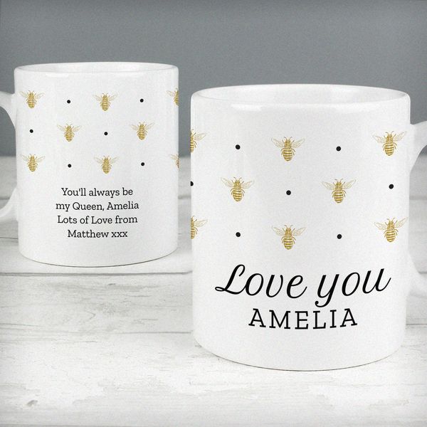 (image for) Personalised Queen Bee Mug - Click Image to Close