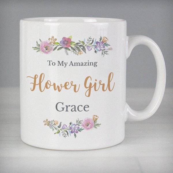 Modal Additional Images for Personalised Floral Message Mug