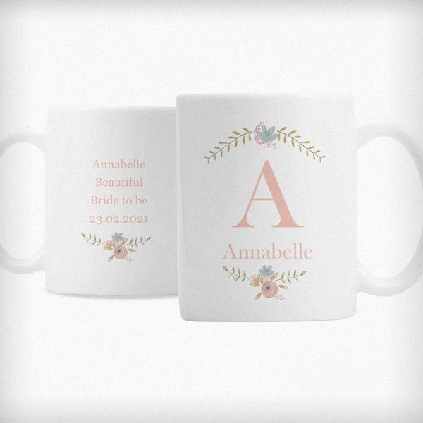 (image for) Personalised Floral Bouquet Mug - Click Image to Close