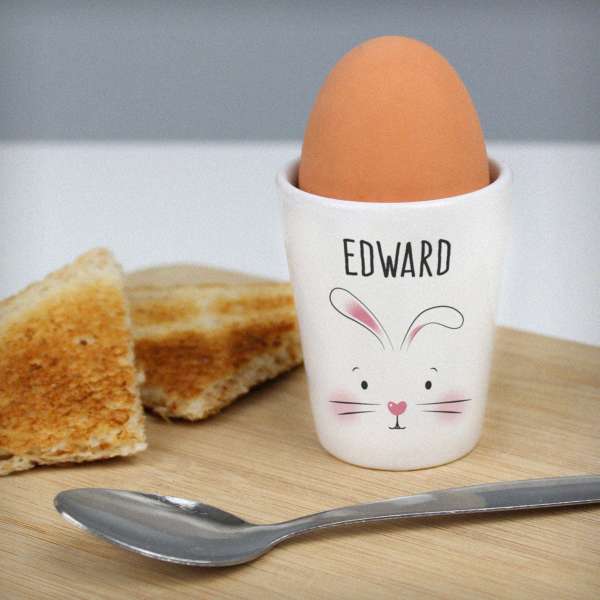 Modal Additional Images for Personalised Bunny Features Egg Cup