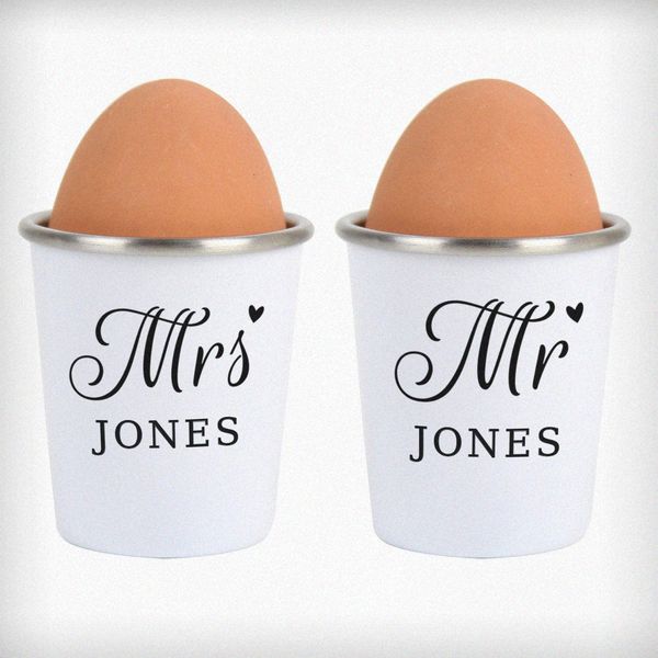 Modal Additional Images for Personalised Mr & Mrs Egg Cups