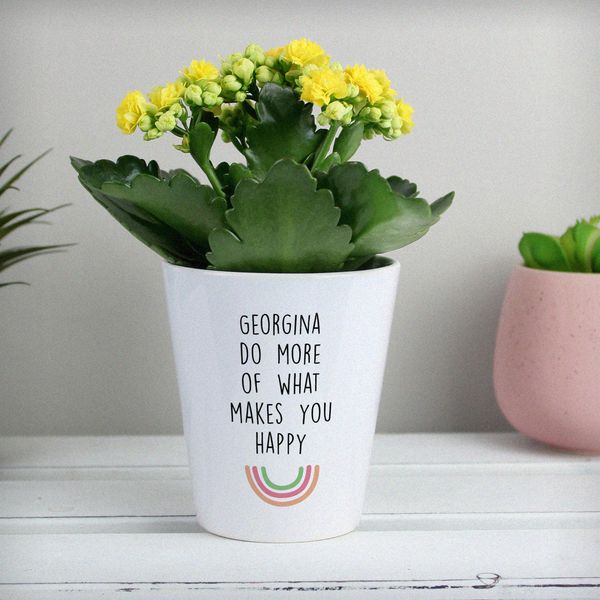 (image for) Personalised Rainbow Plant Pot - Click Image to Close