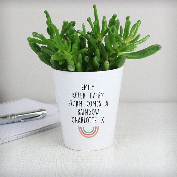 Modal Additional Images for Personalised Rainbow Plant Pot
