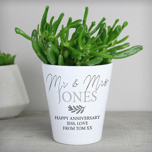 (image for) Personalised Free Text Plant Pot - Click Image to Close