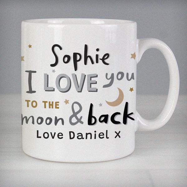 Modal Additional Images for Personalised To the Moon and Back Mug