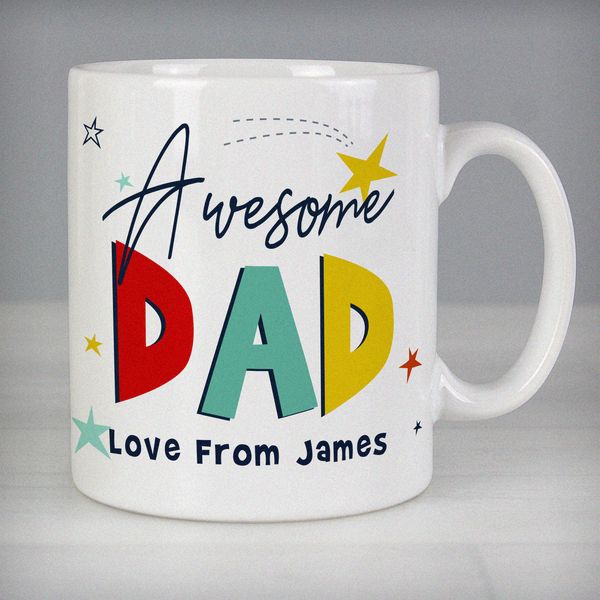 (image for) Personalised Awesome Dad Mug - Click Image to Close