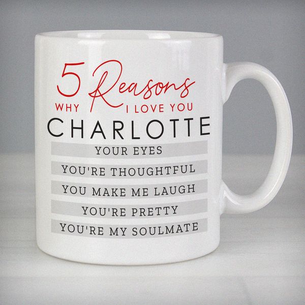 (image for) Personalised 5 Reasons Why Mug