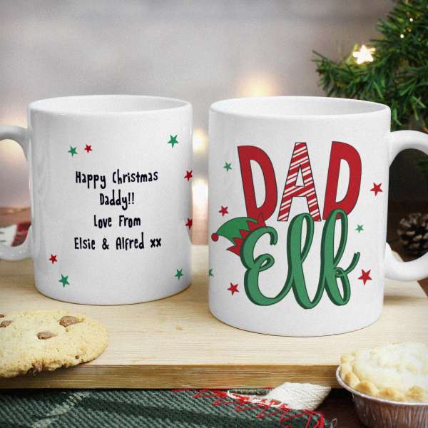 (image for) Personalised Dad Elf Mug - Click Image to Close