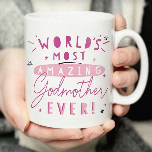 (image for) Personalised World's Most Amazing Godmother Mug - Click Image to Close