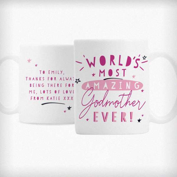 Modal Additional Images for Personalised World's Most Amazing Godmother Mug