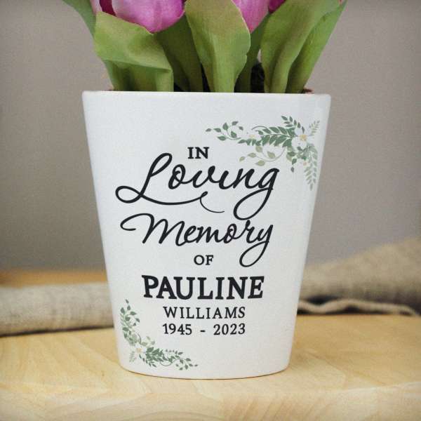 Modal Additional Images for Personalised In Loving Memory Plant Pot