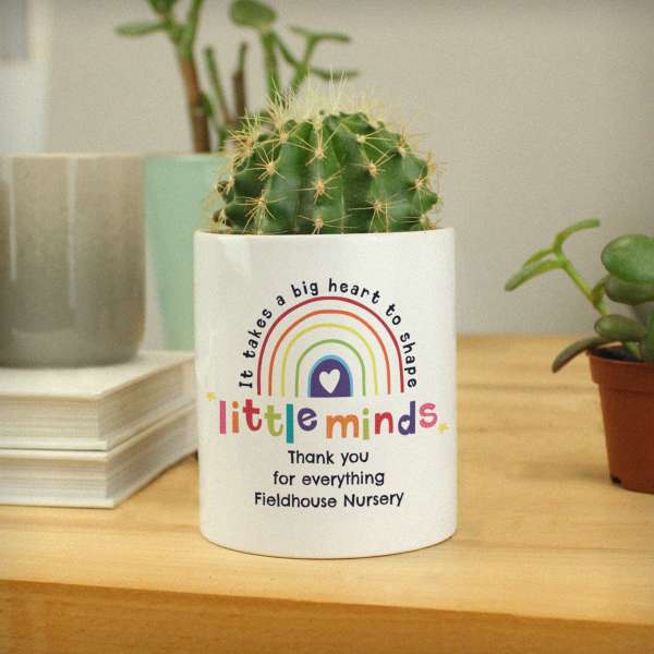 (image for) Personalised Shape Little Minds Ceramic Storage Pot - Click Image to Close