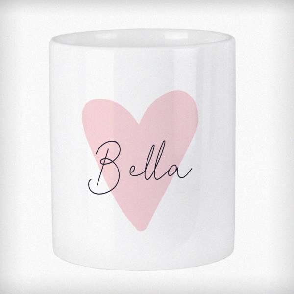 Modal Additional Images for Personalised Pink Heart Ceramic Storage Pot