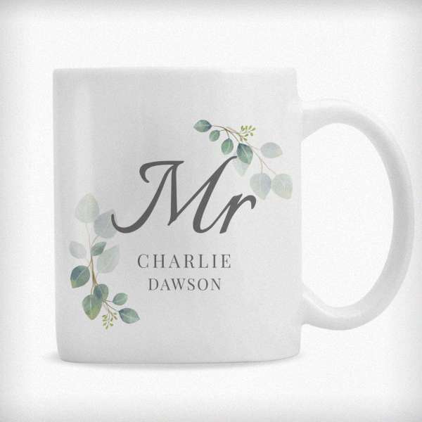 Modal Additional Images for Personalised Botanical Mr Mug