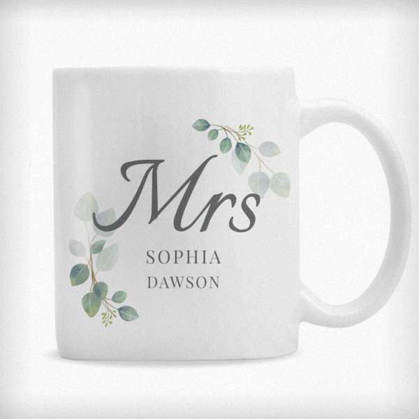 Modal Additional Images for Personalised Botanical Mrs Mug