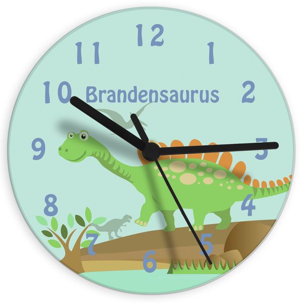 (image for) Personalised Dinosaur Clock - Click Image to Close