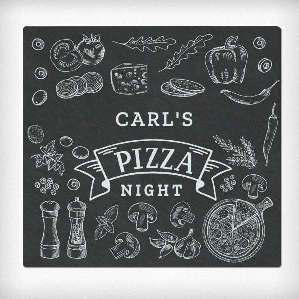Modal Additional Images for Personalised Pizza Glass Chopping Board/Worktop Saver