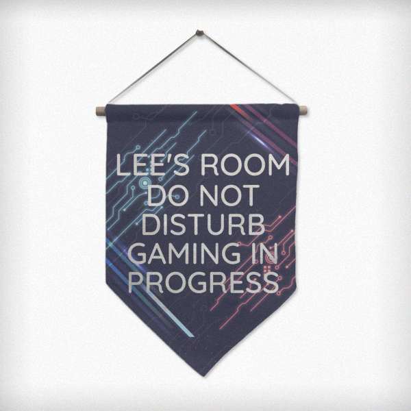 Modal Additional Images for Personalised Free Text Gaming Hanging Banner