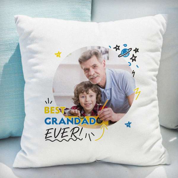 (image for) Personalised Best Ever Photo Upload Cushion - Click Image to Close