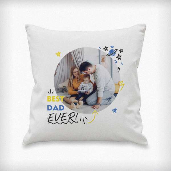 (image for) Personalised Best Ever Photo Upload Cushion - Click Image to Close