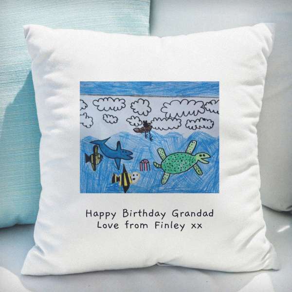 Modal Additional Images for Personalised Childrens Drawing Photo Upload Cushion